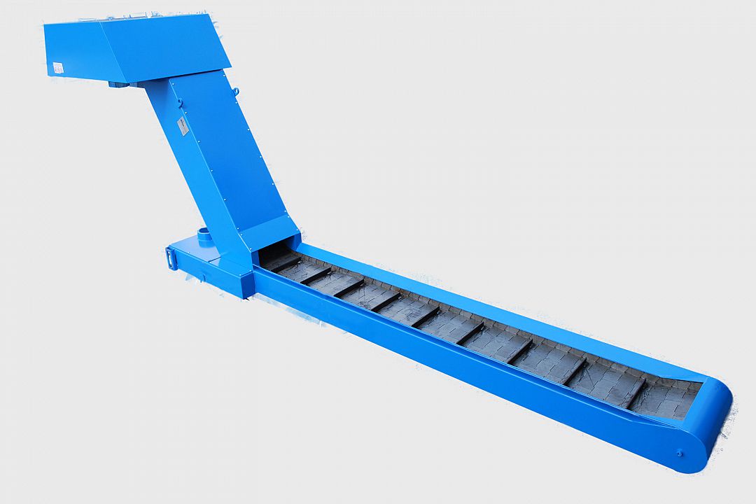 As an option, chip conveyors can be delivered as slat-band chain conveyors and scraper conveyors in different designs.